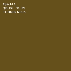 #654F1A - Horses Neck Color Image